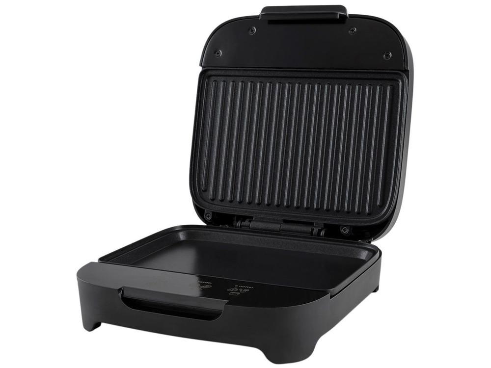 Sanduicheira Grill Cadence Preta 750W Antiaderente Click - 5