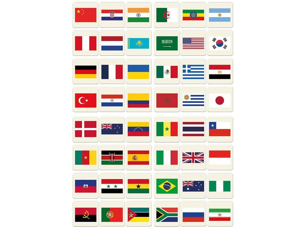 Jogo Países e suas Bandeiras Tabuleiro  - 6