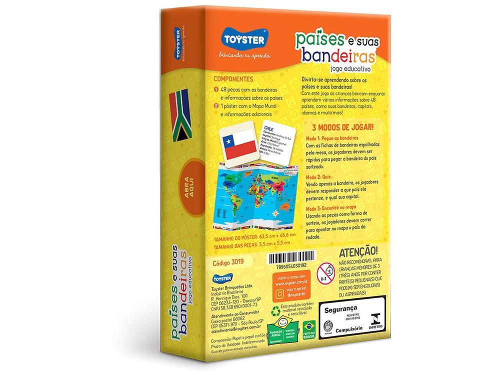Jogo Países e suas Bandeiras Tabuleiro  - 7