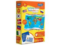 Jogo Países e suas Bandeiras Tabuleiro  - 1