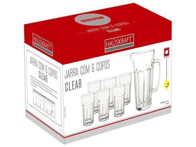 Conjunto de Jarra 1L e Copos 300ml de Vidro - 2