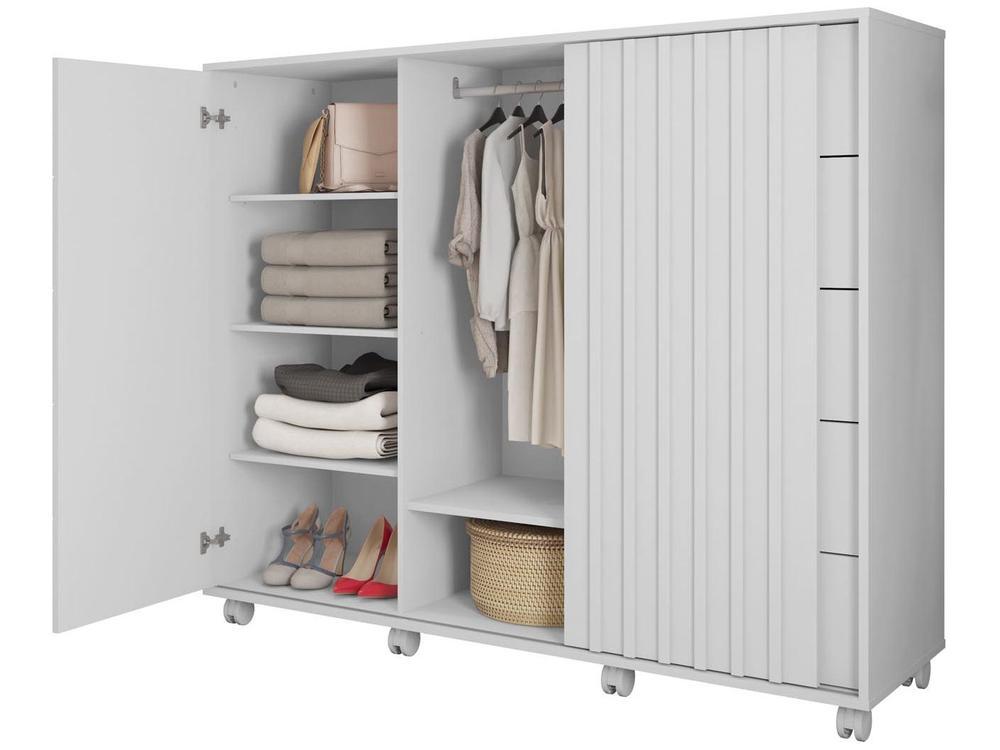 Cômoda 5 Gavetas 2 Portas Caemmun Belize Zios - 6