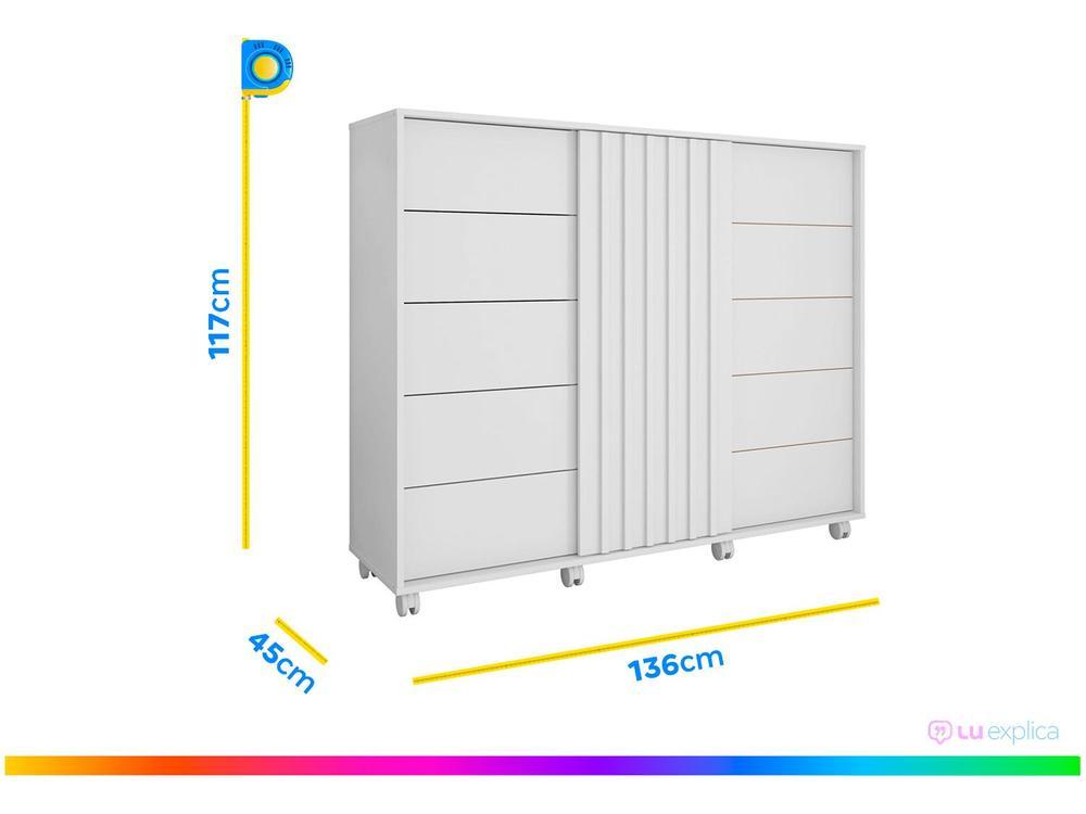 Cômoda 5 Gavetas 2 Portas Caemmun Belize Zios - 9