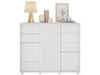 Cômoda 5 Gavetas 2 Portas Caemmun Belize Zios - 5