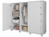 Cômoda 5 Gavetas 2 Portas Caemmun Belize Zios - 6