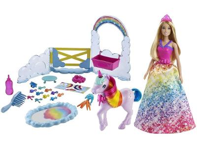 Boneca Barbie Dreamtopia Unicórnio Arco-íris