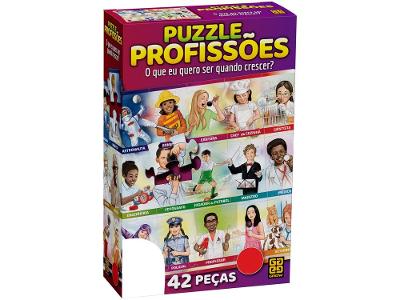 Quebra-cabeça 42 Peças Profissões Grow
