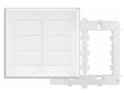 Placa Cega com Suporte 4x4 Fame Evidence Branco