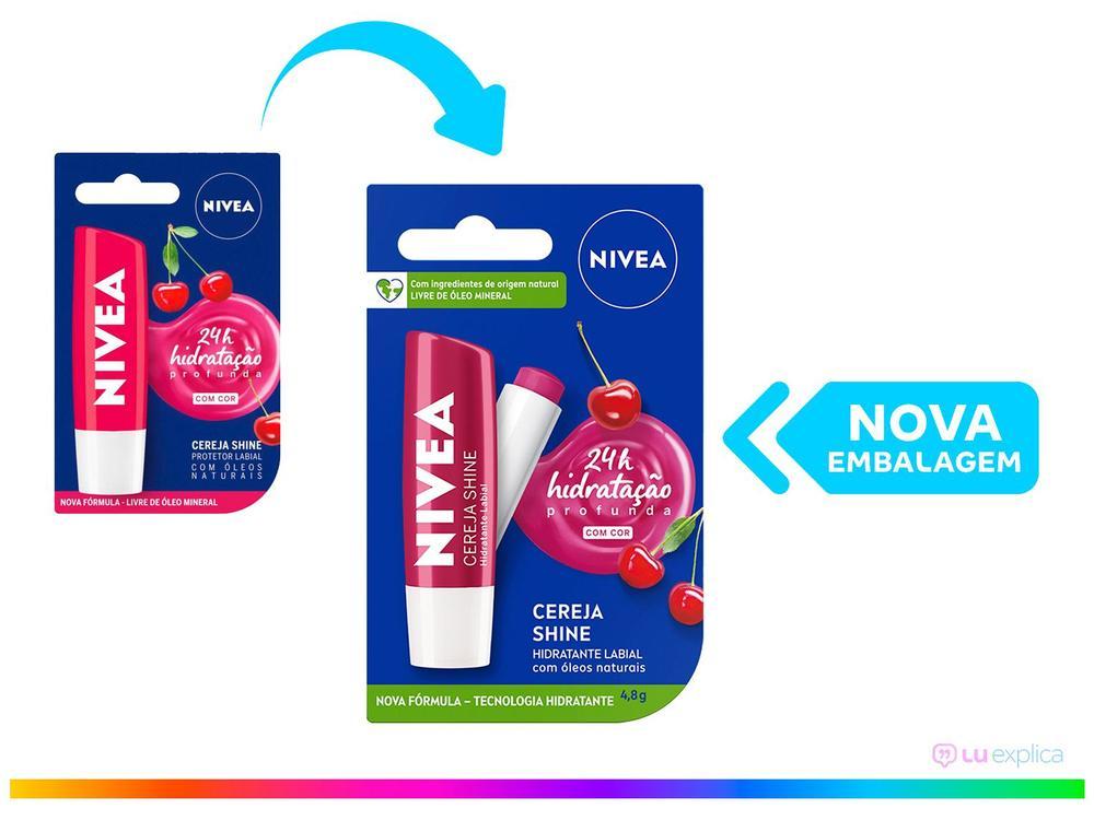 Hidratante Labial Nivea Cereja Shine 4,8g - 11