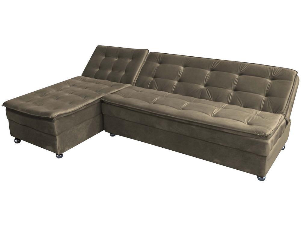 Sofá-cama Casal 3 Lugares Reclinável Suede Matrix Penélope - 4