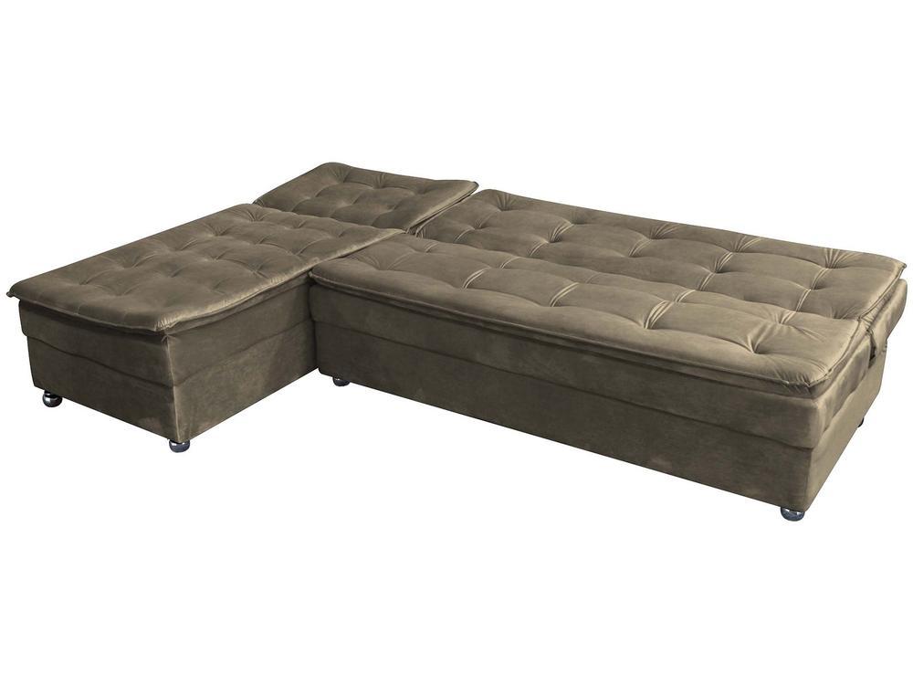 Sofá-cama Casal 3 Lugares Reclinável Suede Matrix Penélope - 5