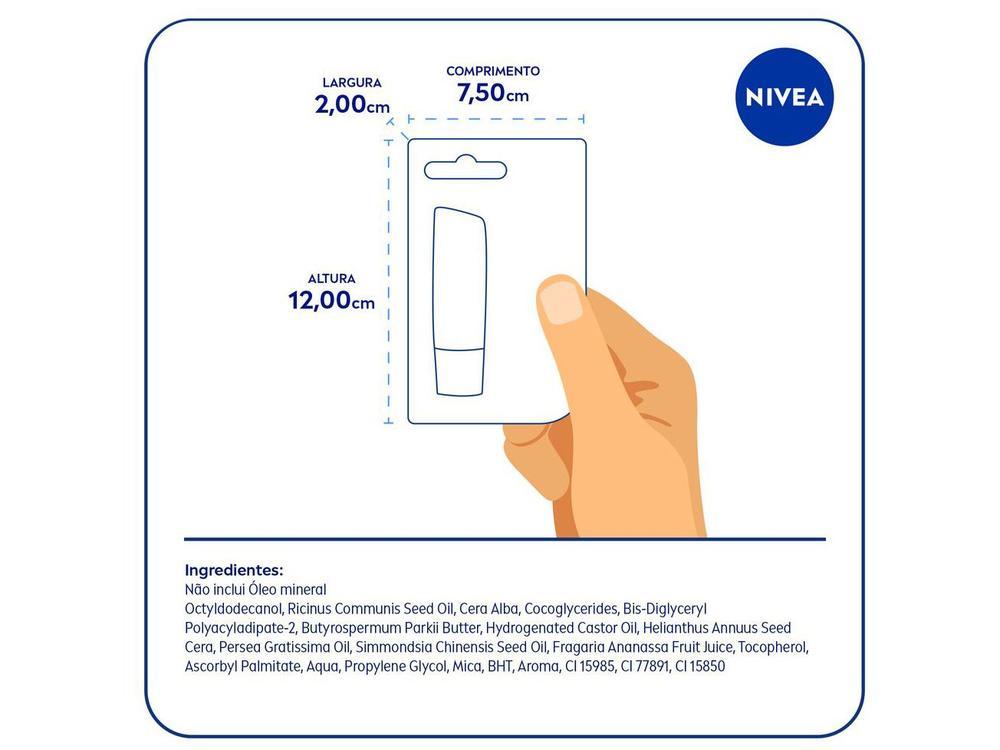 Protetor Labial Hidratante Nivea Morango Shine 4,8g - 17