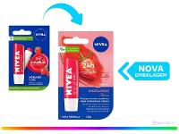 Protetor Labial Hidratante Nivea Morango Shine 4,8g - 2