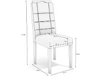 Mesa de Jantar 6 Cadeiras Retangular Cinza Kappesberg Esmeralda - 5