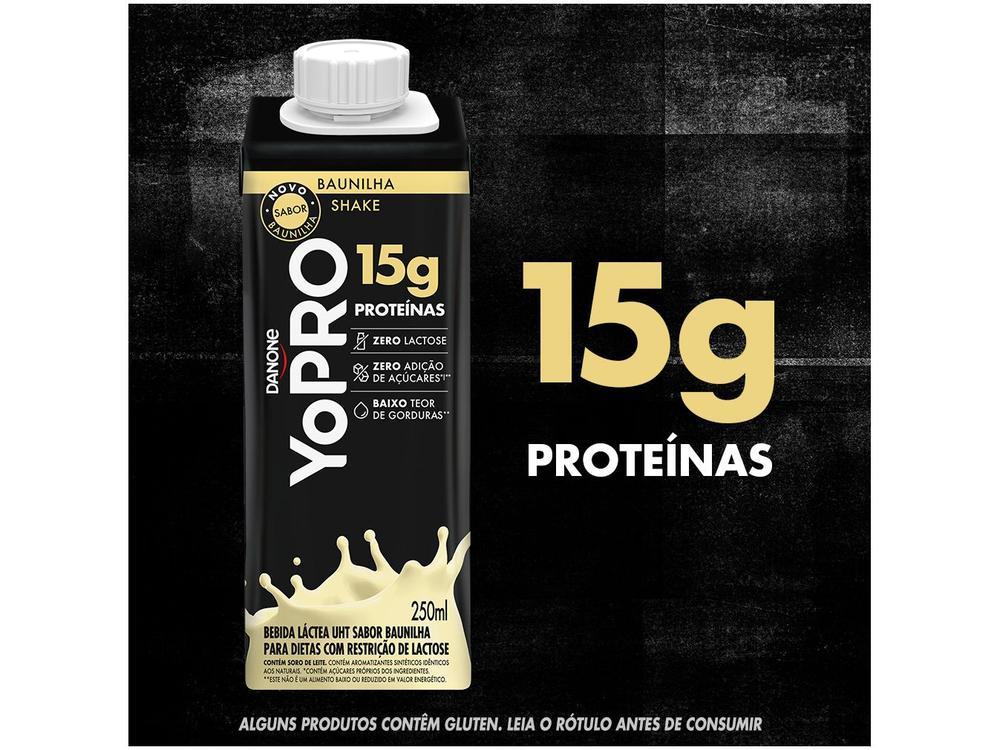 Bebida Láctea UHT com 15g de Proteínas Danone YoPRO Baunilha 250ml - 5