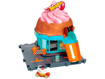 Kit Pista Hot Wheels Sorveteria Colorida Mattel