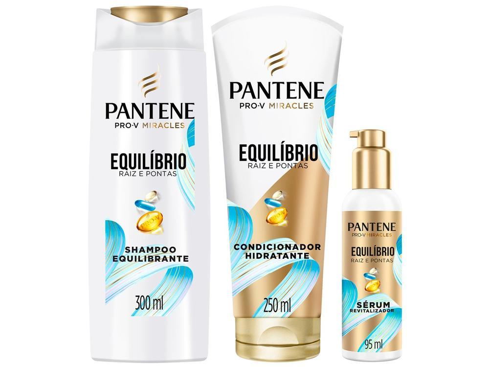 Kit Tratamento para o Cabelo Pantene Equilíbrio Raiz e Pontas 3 Peças - 1