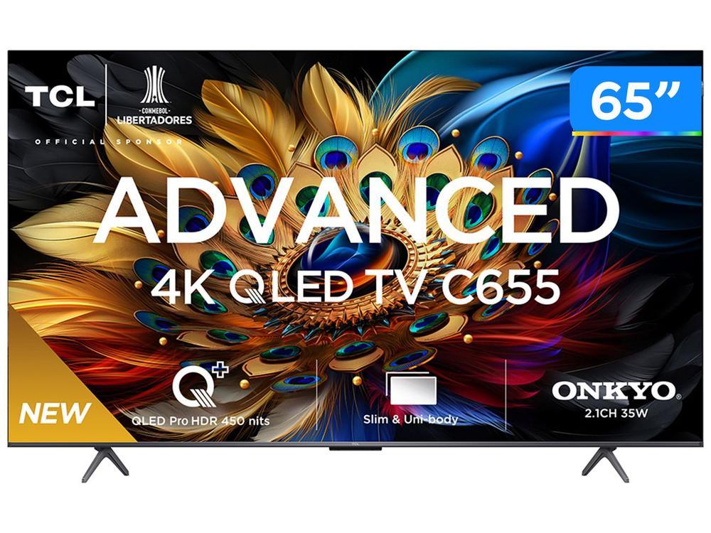 Smart TV 65” 4K UHD QLED TCL 65C655 Wi-Fi - 1