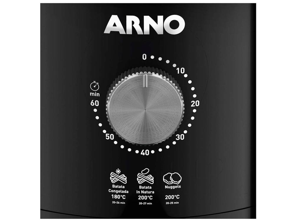 Air Fryer Arno Ultra Preta com Timer 4,2L - 8