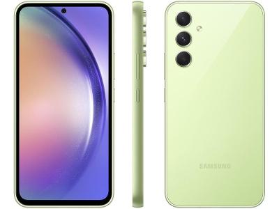 Smartphone Samsung Galaxy A54 256GB Verde Lima 5G Octa-Core 8GB RAM 6,4" Câm. Tripla + Selfie 32MP Dual Chip