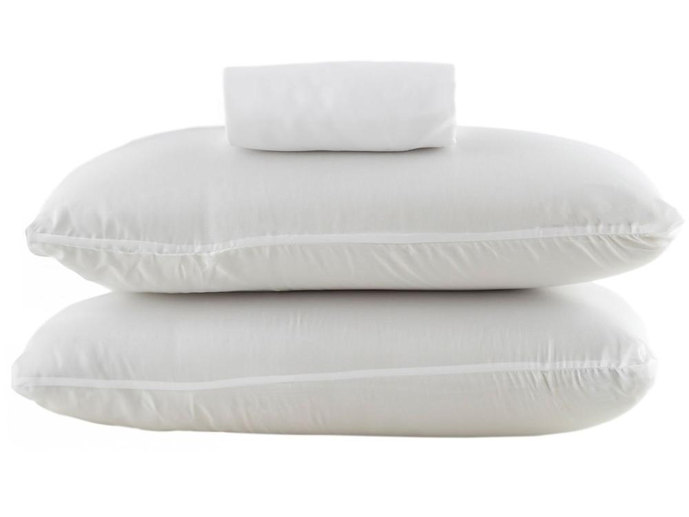 Jogo de Cama Queen Marcelino Textil Microfibra 170 Fios Ternura Branco e Cinza 6 Peças - 3