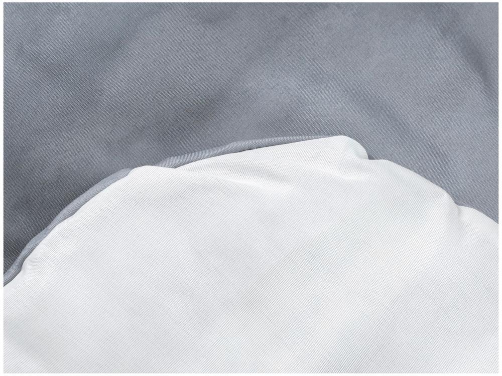 Jogo de Cama Queen Marcelino Textil Microfibra 170 Fios Ternura Branco e Cinza 6 Peças - 6