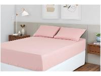 Jogo de Cama Casal 100% Poliéster Marcelino Têxtil Hypercal Rosé 3 Peças - 1