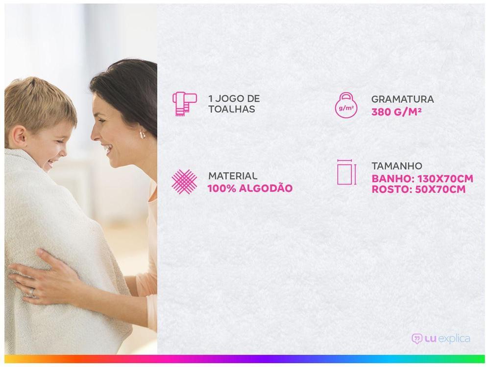 Jogo de Toalhas de Banho Atlântica 100% Algodão Sofisticata Florença Cinza Elefante 4 Peças - 8