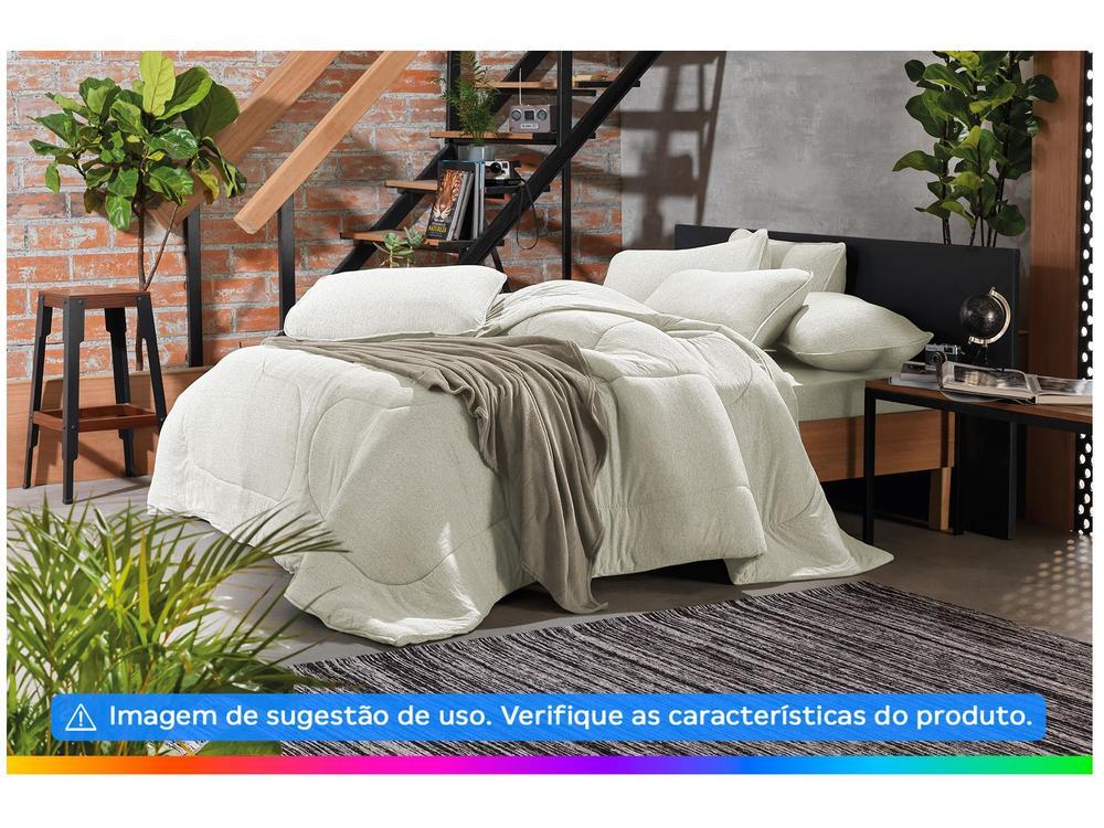 Jogo de Cama Queen Atlântica Mescla Urban Bege 3 Peças - 2