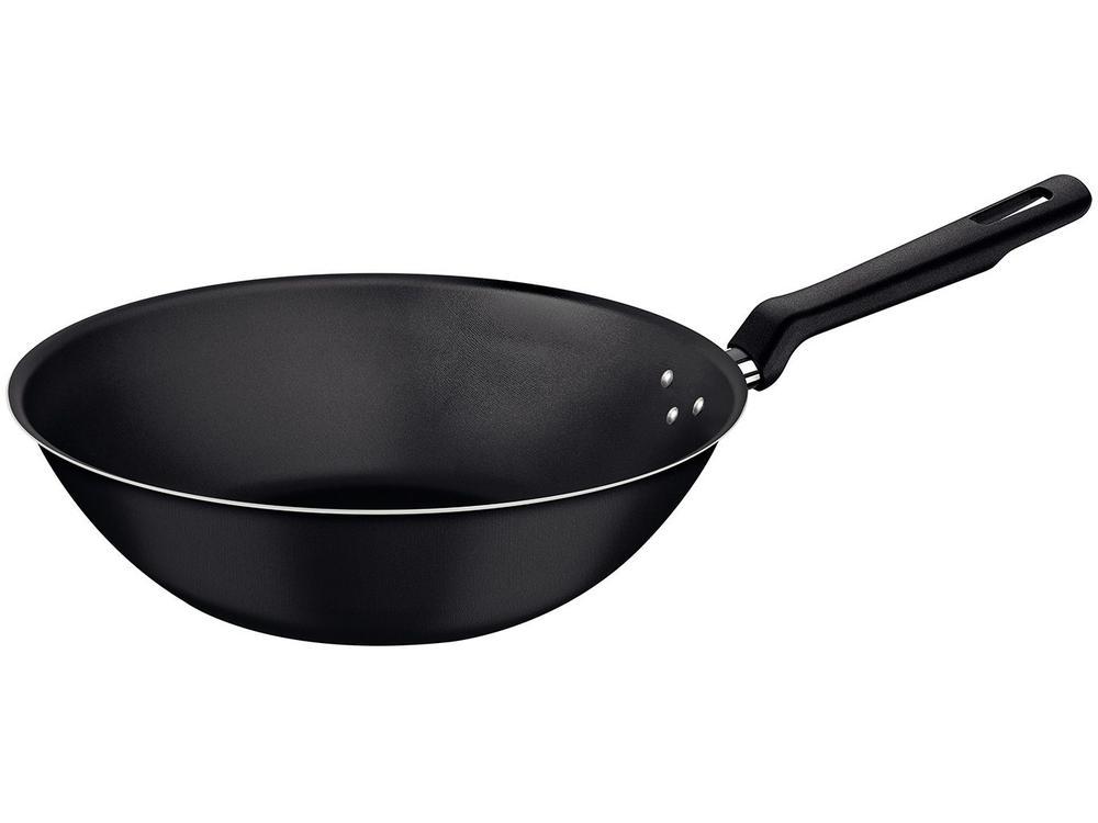 Frigideira Antiaderente Tramontina Wok de Alumínio Funda Starflon Max Loreto Grafite 28cm - 1