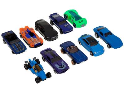 Kit 10 Carrinhos Hot Wheels Mattel 