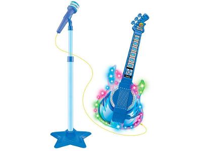 Guitarra de Brinquedo com Microfone Rock Show