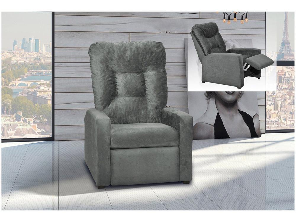 Poltrona Reclinável 2 Posições Suede - 3