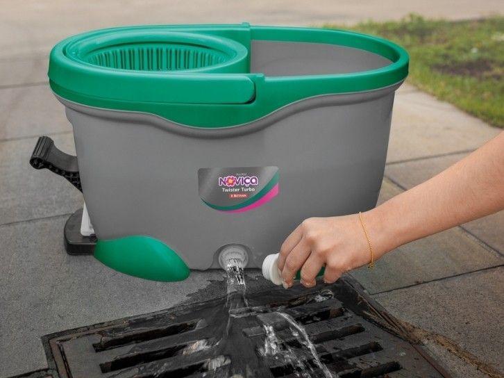 Mop Giratório com Balde Microfibra Bettanin Noviça - 8