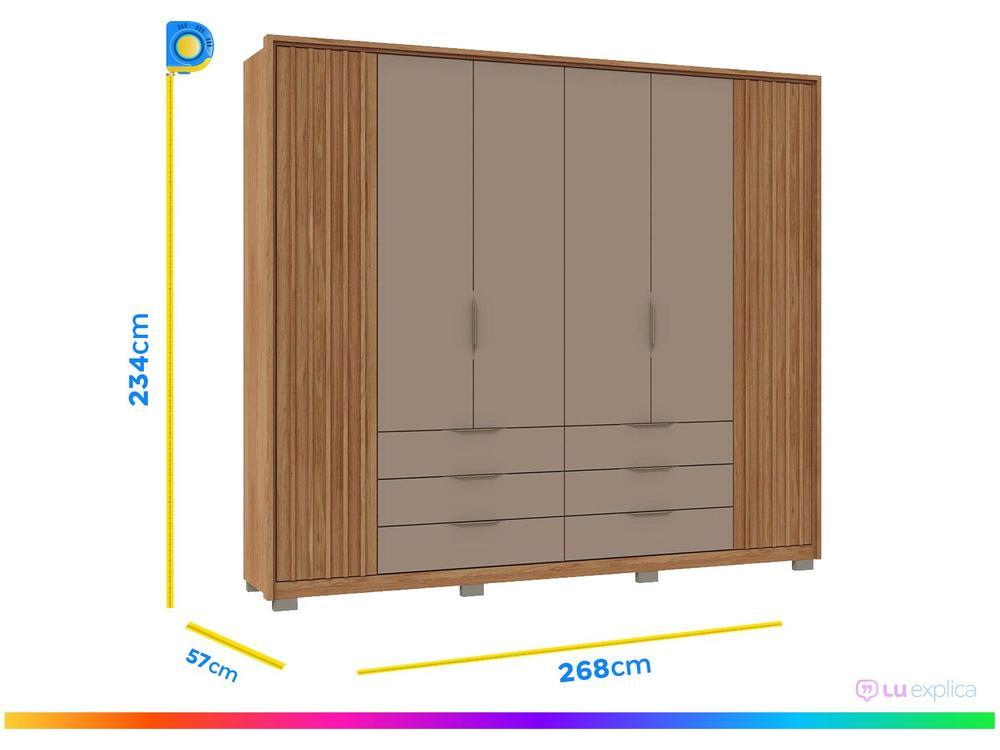 Guarda-roupa Casal 6 Portas 6 Gavetas - 3