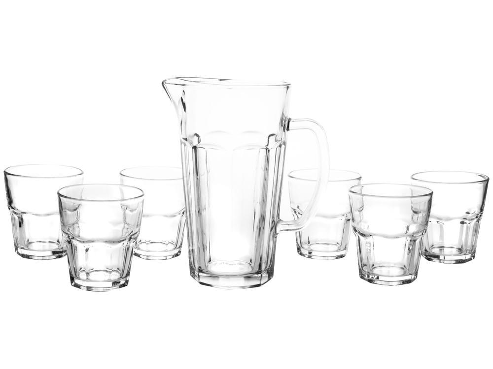 Conjunto de Jarra 1L e Copos 300ml de Vidro Haus - 3