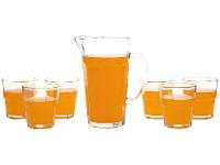 Conjunto de Jarra 1L e Copos 300ml de Vidro Haus - 1