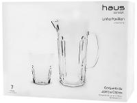 Conjunto de Jarra 1L e Copos 300ml de Vidro Haus - 6