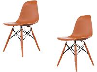 Jogo de Cadeiras de Polipropileno Empório Tiffany Eames DSW 2 Peças - 1