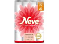 Papel Higiênico Folha Dupla Neve Toque de Seda 32 Rolos 30m