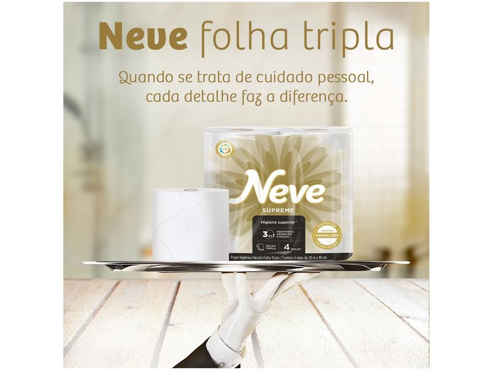 Papel Higiênico Folha Tripla Neve Supreme 32 Rolos - 3