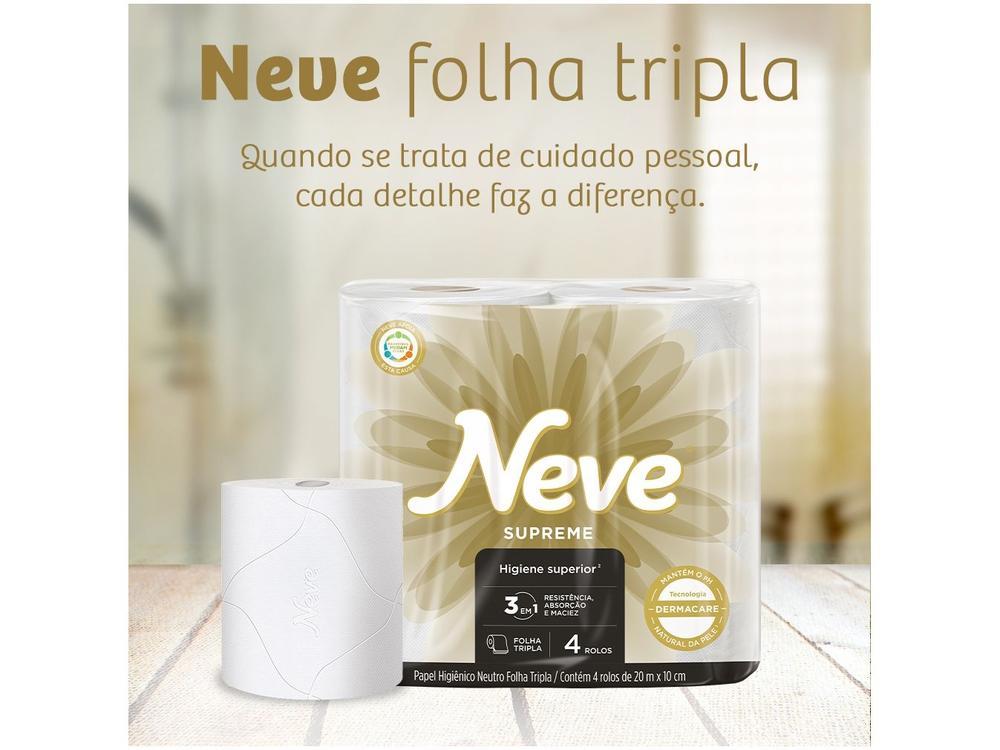 Papel Higiênico Folha Tripla Neve Supreme 32 Rolos - 4