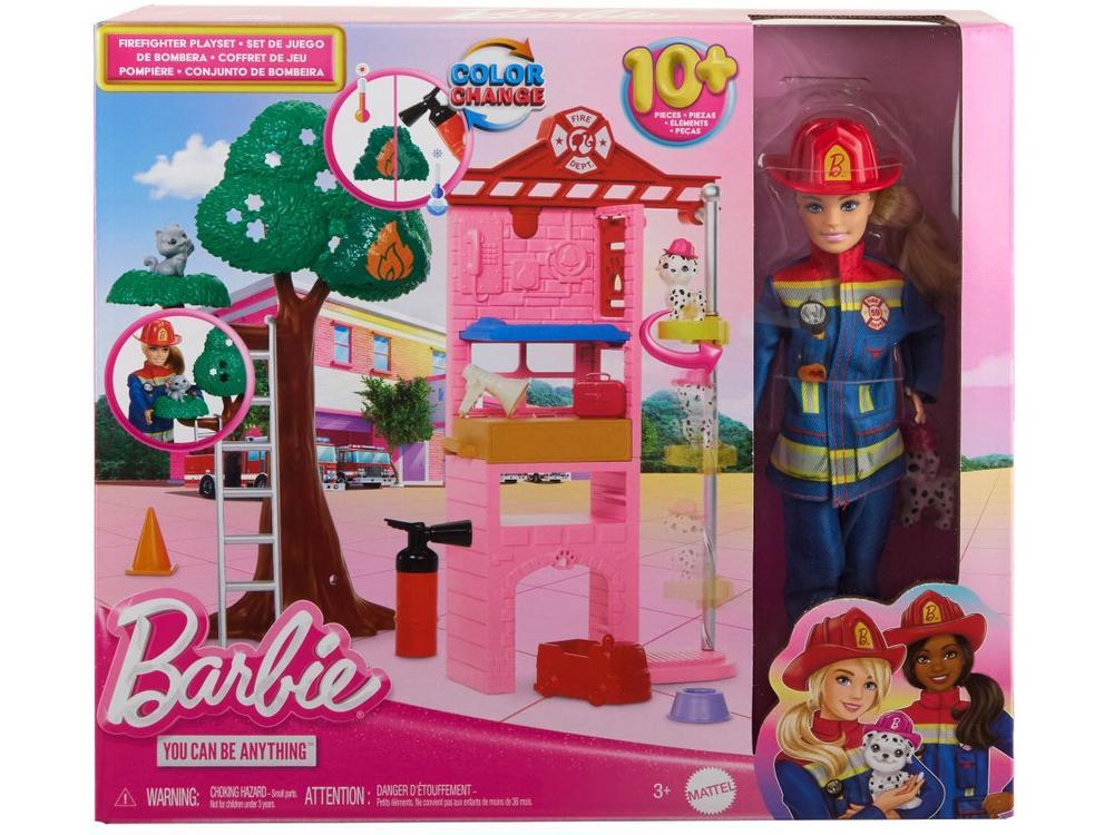 Playset Barbie Profissões Bombeira Mattel - 7