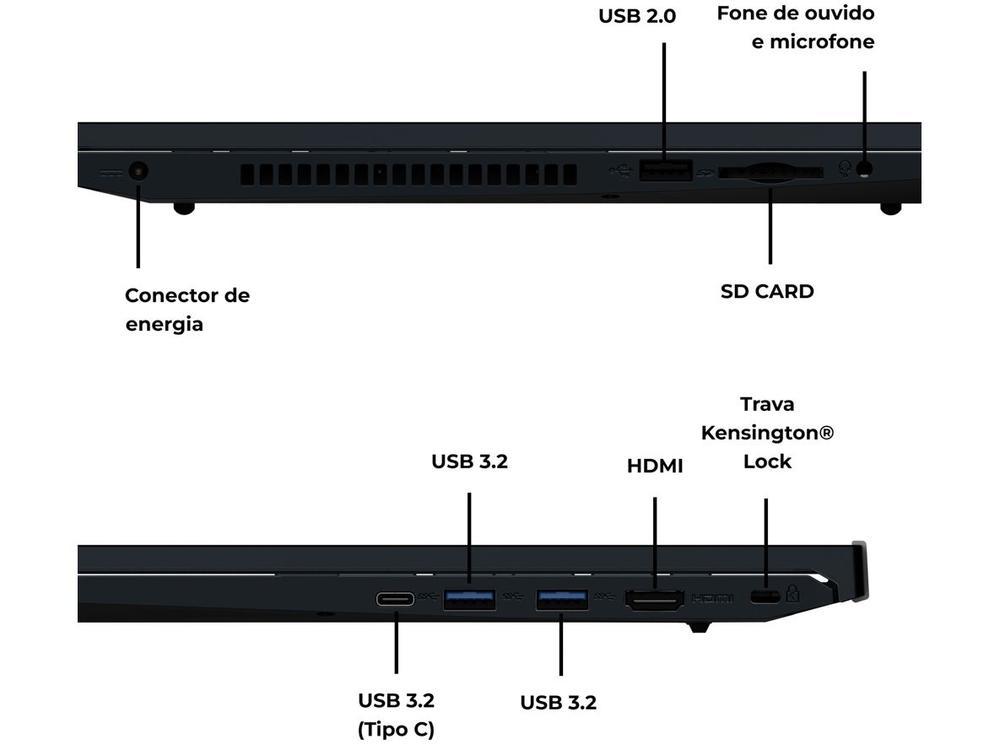 Notebook Positivo Vision R15 R516512A-15 AMD Ryzen 5 16GB RAM SSD 512GB 15,6" Full HD Windows 11 3002956 - 5