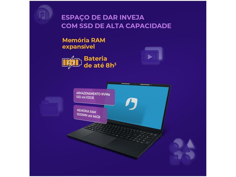 Notebook Positivo Vision R15 R516512A-15 AMD Ryzen 5 16GB RAM SSD 512GB 15,6" Full HD Windows 11 3002956 - 8