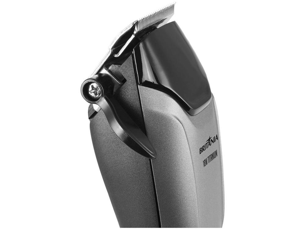 Máquina de Cortar Cabelo Britânia BCR18T Titanium 5 Níveis de Altura 1 Velocidade - 5