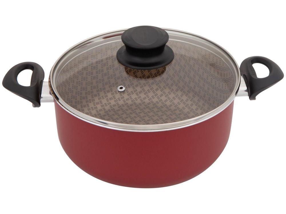 Jogo de Panelas Tramontina Antiaderente de Alumínio Vermelho 10 Peças Paris - 9