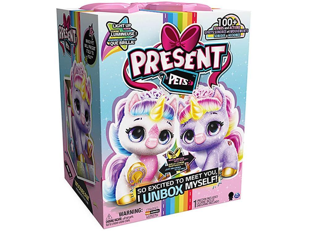 Pelúcia Present Pets Unicórnio Emite Som - 7