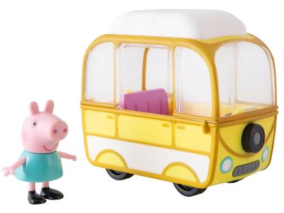 Playset Figura Peppa Pig Minivan Hasbro 2 Peças