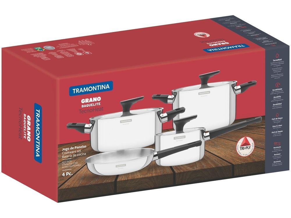 Jogo de Panelas Tramontina Inox - 4